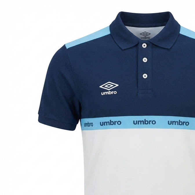UMBRO POLOS ORIGINAL HOMME BLEU COTON - UAA241M013-020