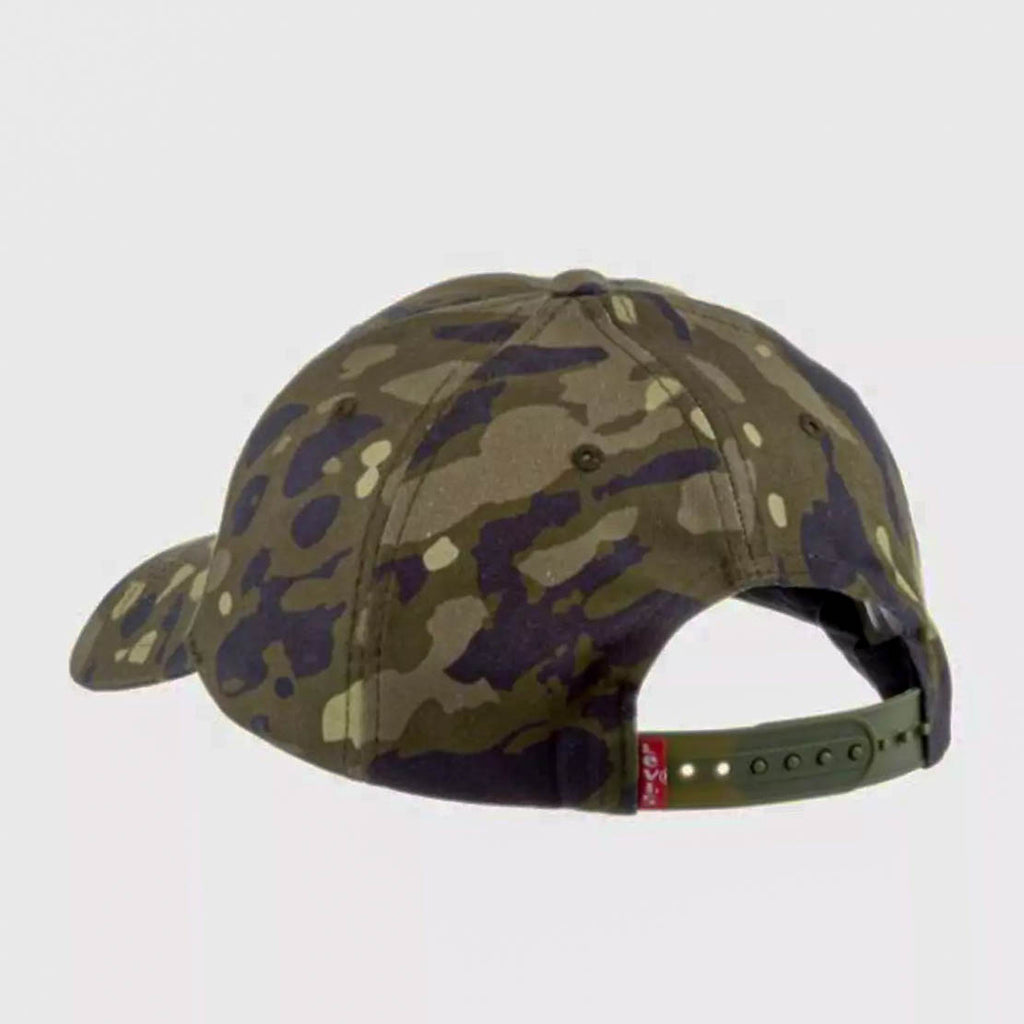 LEVI\'S Camouflage Poster Logo Adjustable Baseball Cap ONE SIZE - D6657-0005