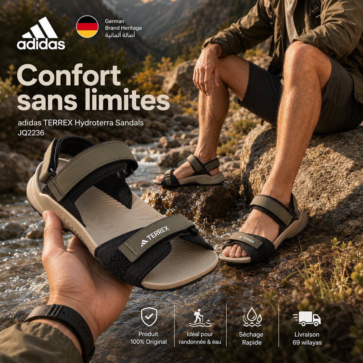 Adidas Terrex Hydroterra Sandals - JQ2236