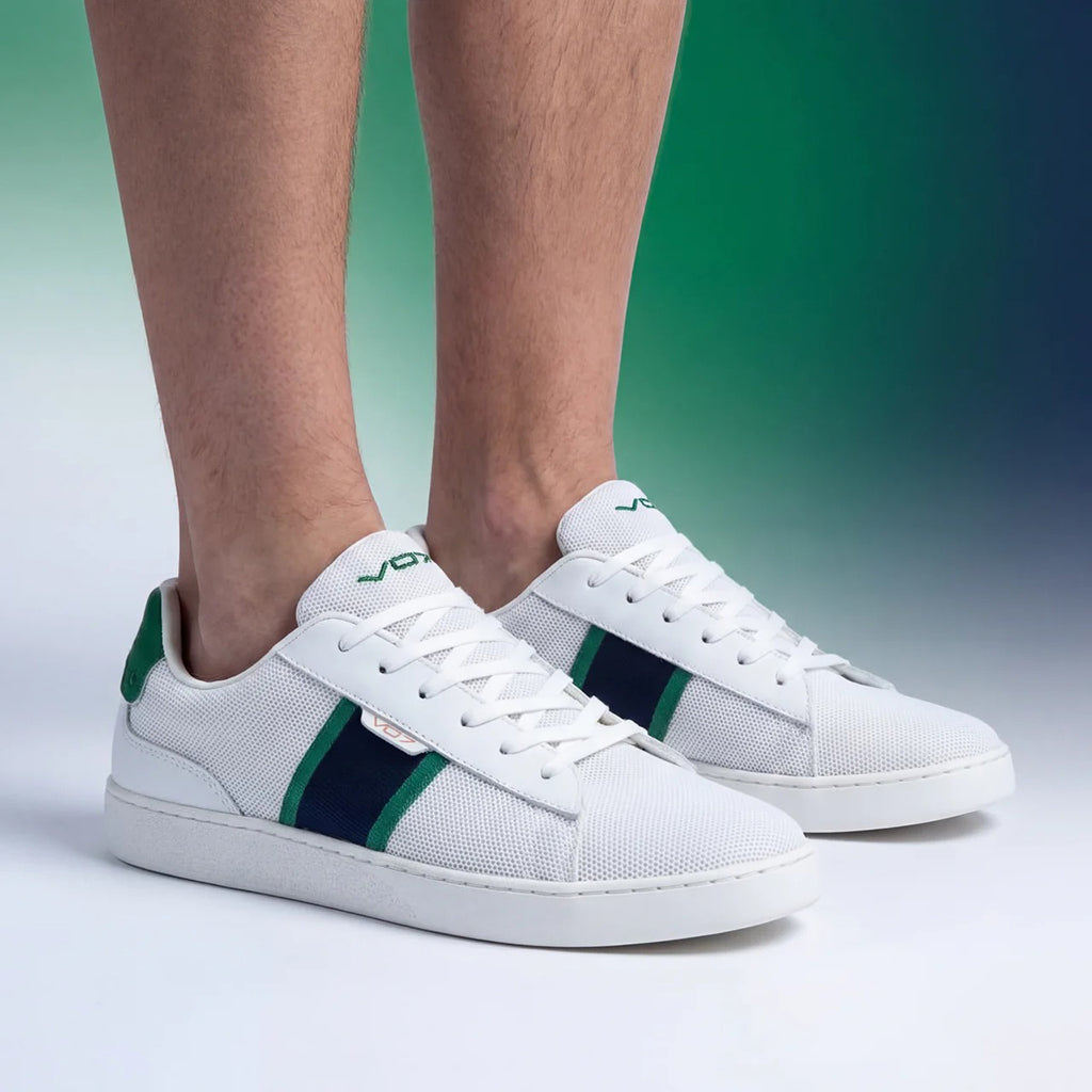 VO7 BASKETS DE LUXE ASTON WINBLEDON HOMME BLANC - CH-AST-W
