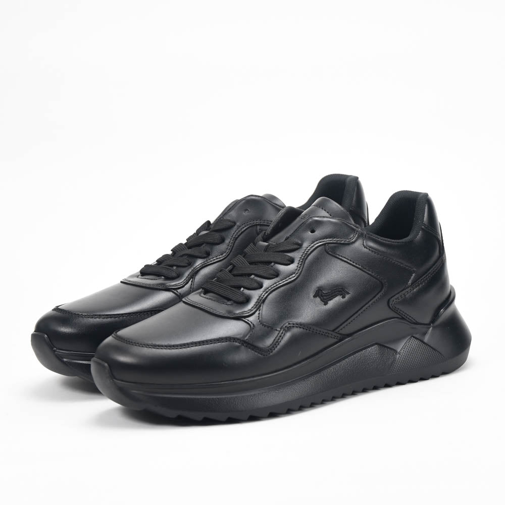 Harmont and Blaine Sneakers Leather Black - EFM252.070.1B0.11