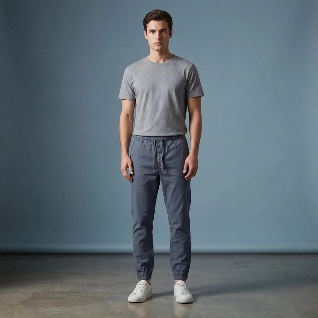 DEPART JOGGER SLIM HOMME BLEU - G21-000176-ANTRAC
