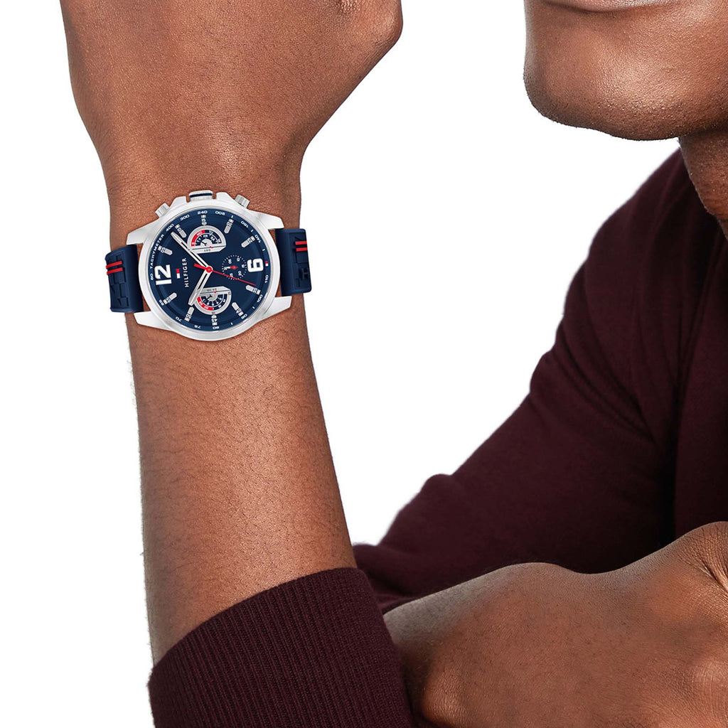 Montre Tommy Hilfiger Navy Silicone Multi-function - 1710635