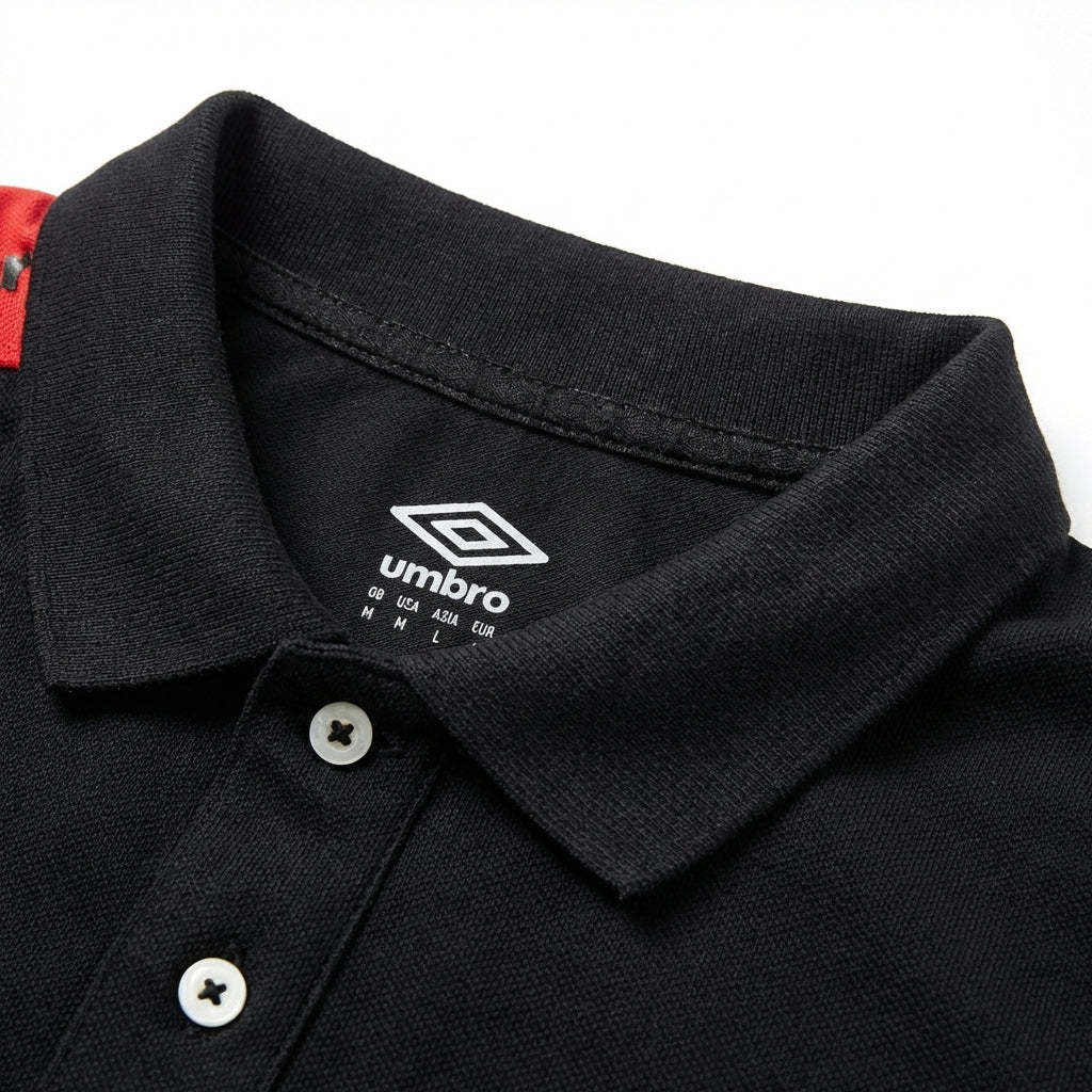 UMBRO POLOS ORIGINAL HOMME NOIR COTON - UAA241M011-001
