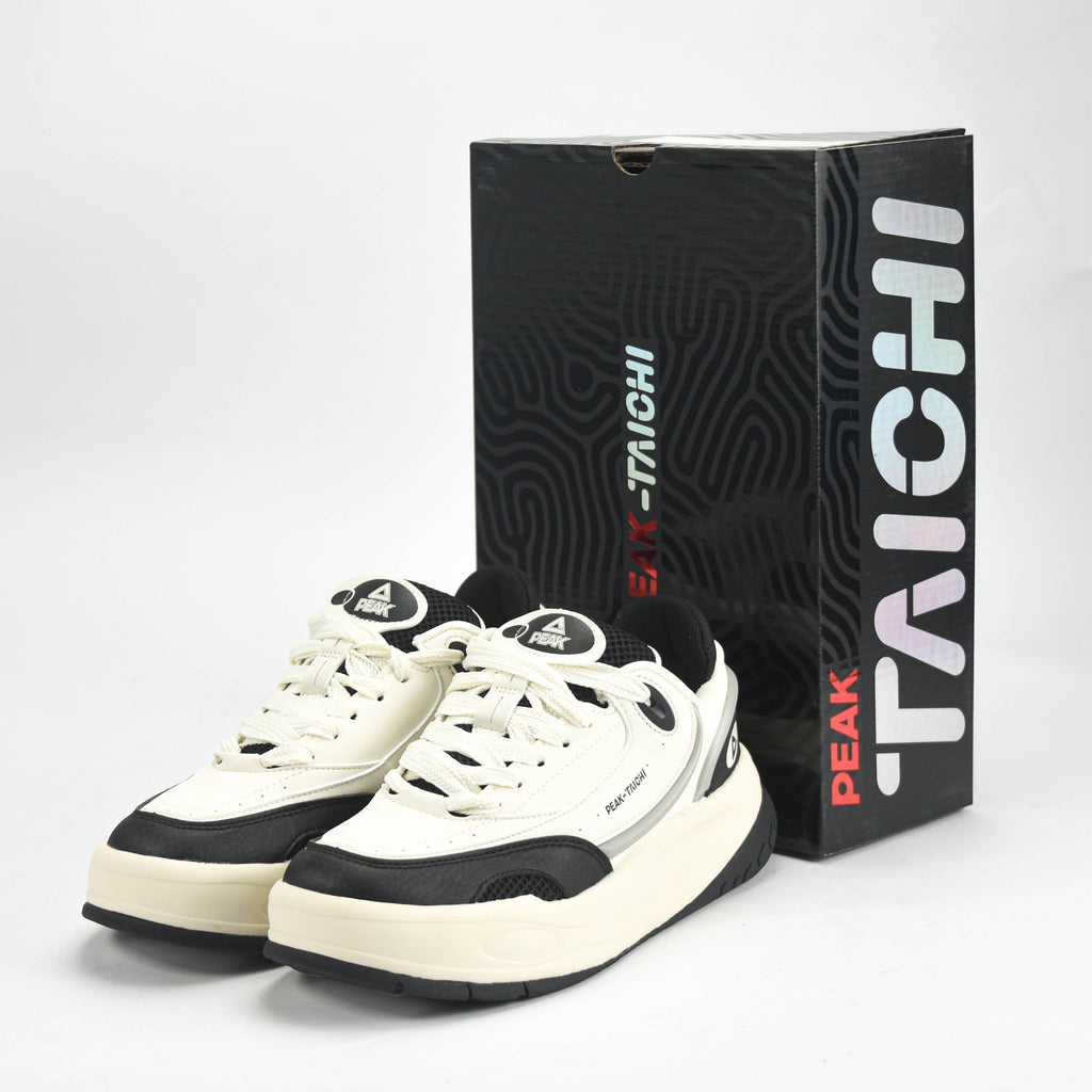 Peak Taichi Casual Shoes Canvas White/Black - DB530128-Z487