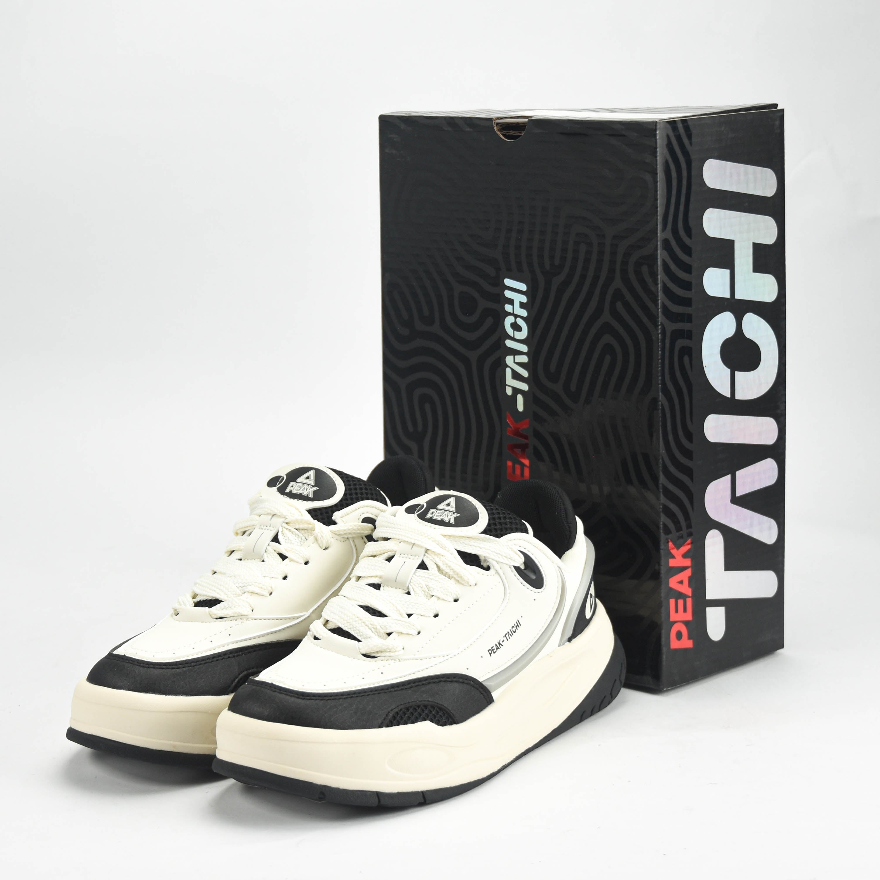 Peak Taichi Casual Shoes Canvas White/Black - DB530128-Z487