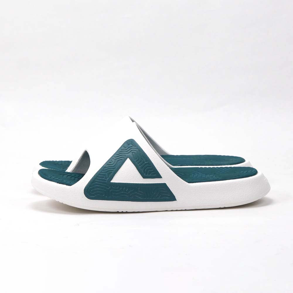 PEAK MEN TAICHI SLIPPERS WHITE GREEN - ET59095L-Z552