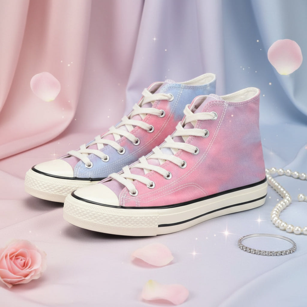 ANDRÉ BASKETS MONTANTES FEMME HEAVEN ROSE BLEU - 52149981607