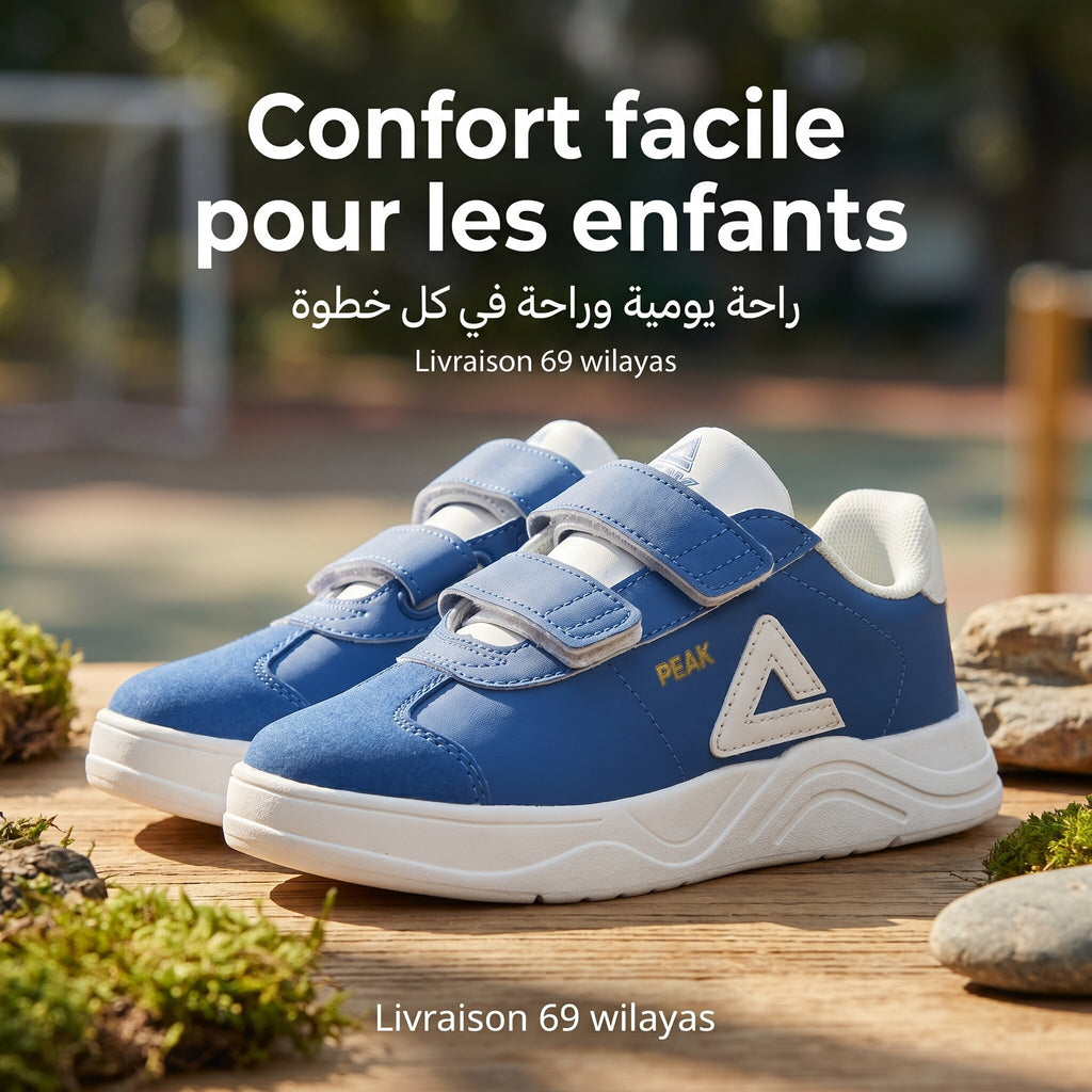 PEAK BASKET CASUAL SPORT GARÇON DARK BLUE - EK59760H-00G1