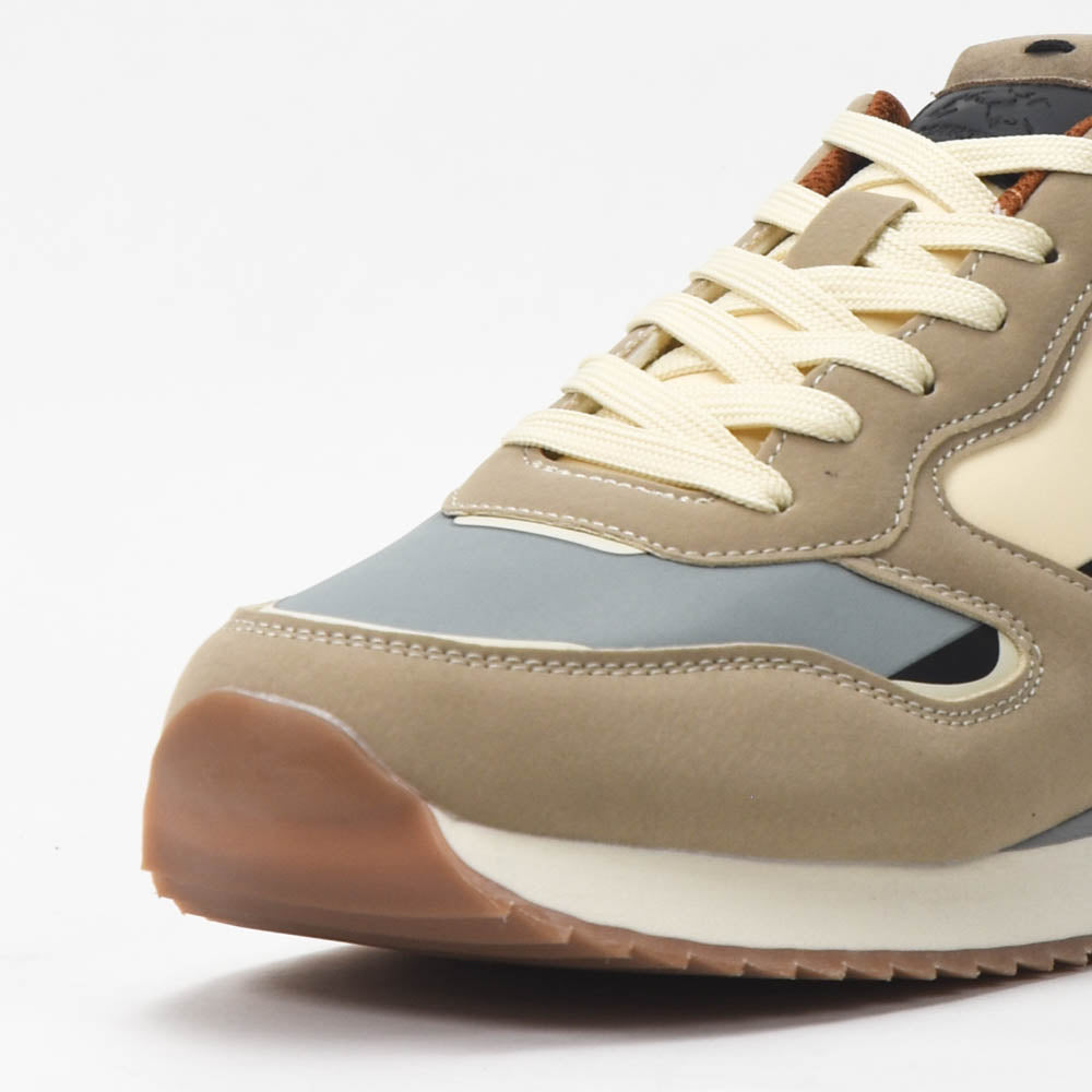 La Martina Low Sneakers Blue Leather - LFM252-040-A70-AE