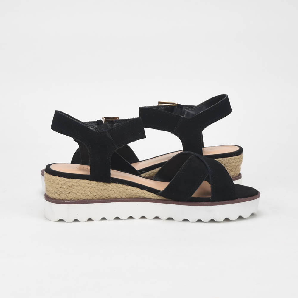 ANDRÉ SANDALES FEMME DAIM NOIR - 52314135637