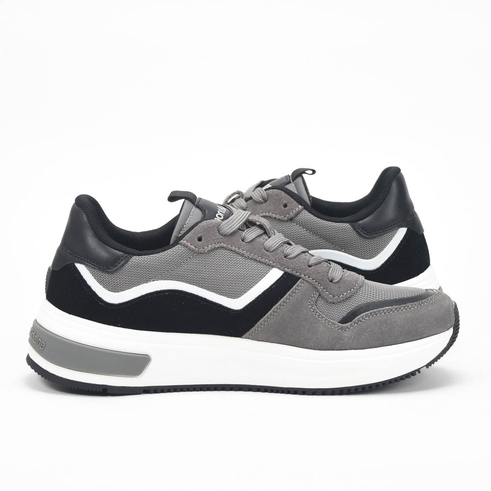 Harmont and Blaine Suede and Technical Fabric Sneakers - EFM252.050.A60.AD