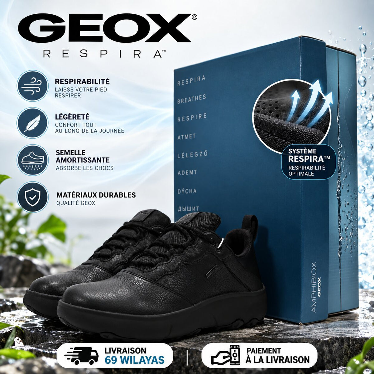 GEOX - FOOTWEAR - U46HFA04654-C9999