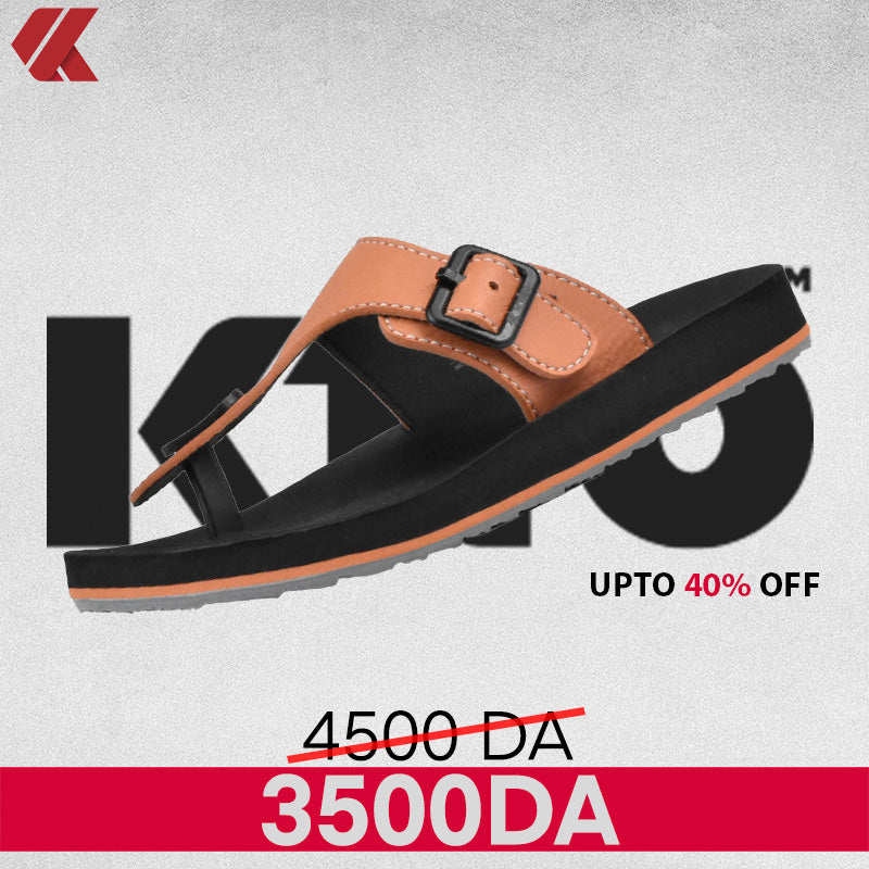 CLAQUETTE AA54M ORANGE BLACK KITO - AA54MOBLK