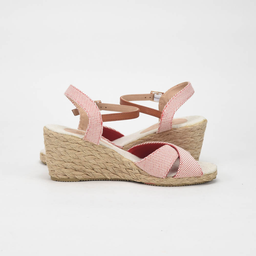 ANDRÉ SANDALES FEMME PAULETTA TEXTILE ROUGE - 52314788600