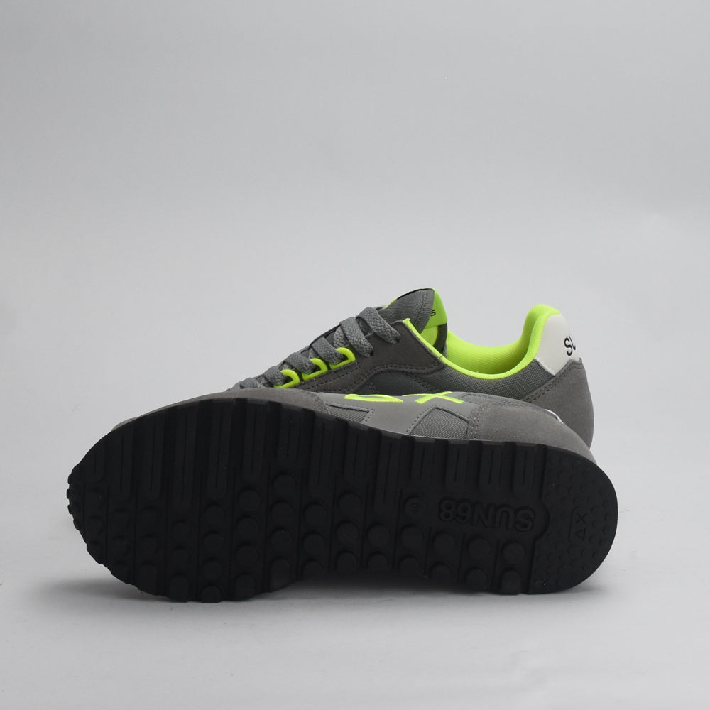 BASKET SUN68 JAKI FLUO 34 GRIGIO MEDIO - Z44115-34