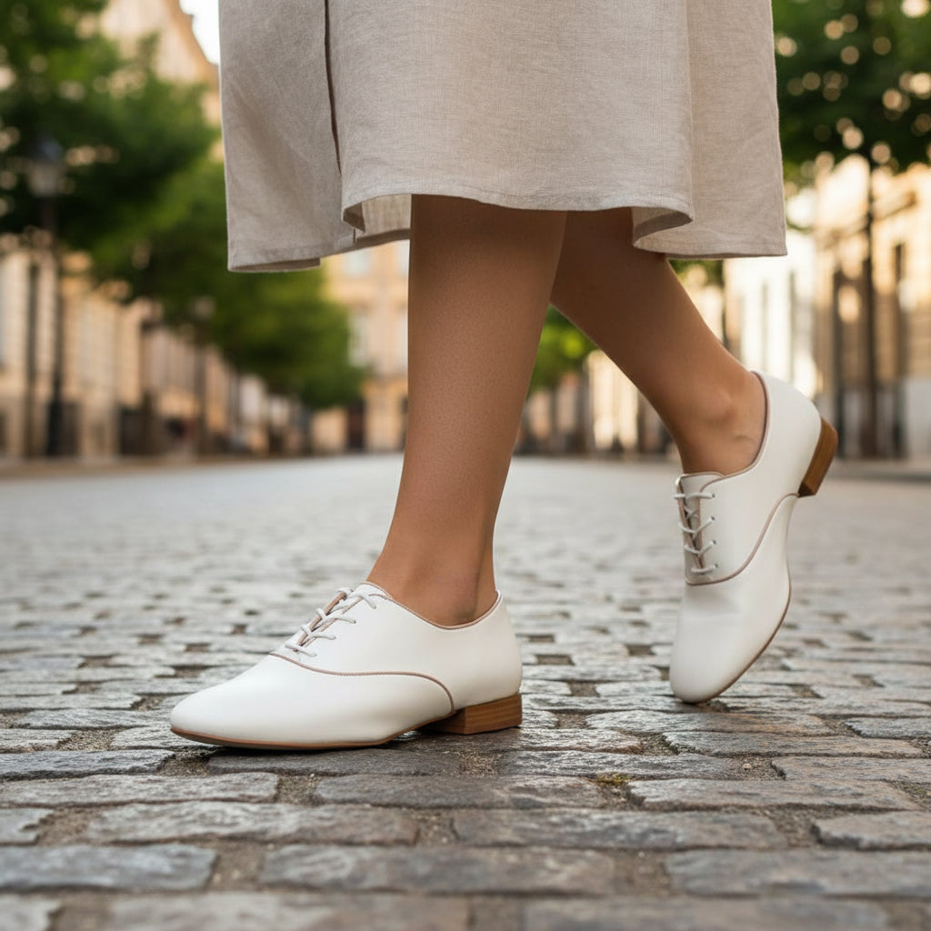 ANDRÉ DERBY FEMME VIOLETTE BLANC - 52125370614