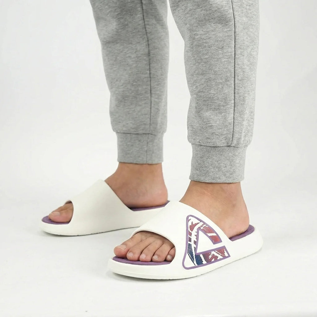Peak Taichi Sports Slippers White/Purple - ET53098L-Z472