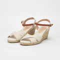 ANDRÉ SANDALES FEMME PAULETTA TEXTILE BEIGE - 52314688600