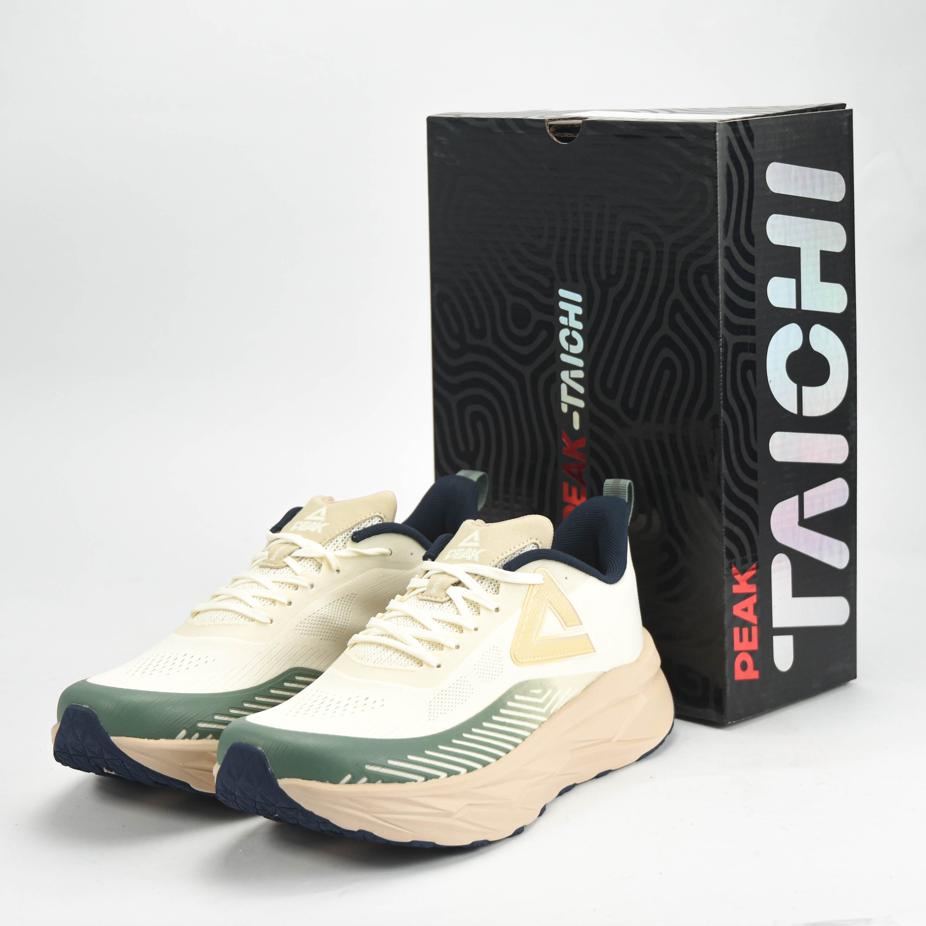 Peak Running Shoes White/Green - EXT52187H-Z483