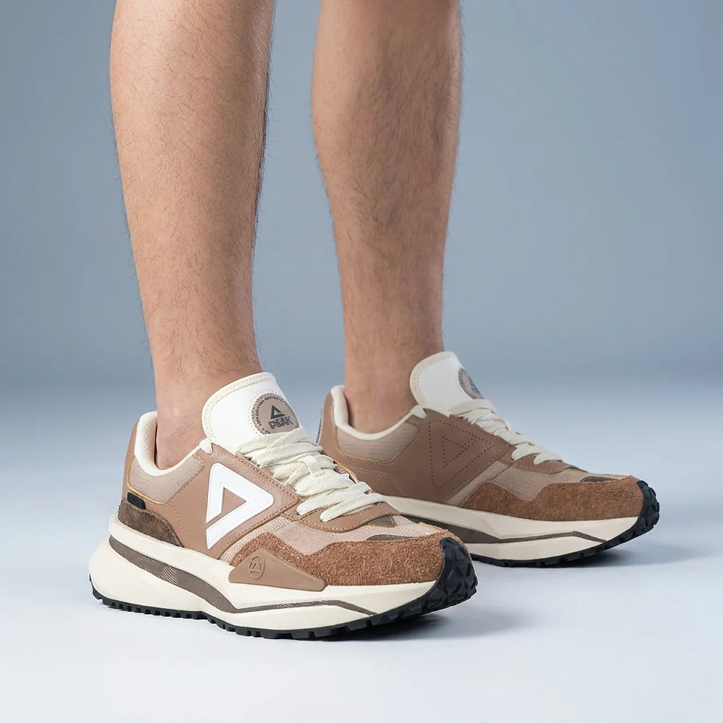 Peak Taichi Retro Casual Shoes Toffee Brown/Dark Coffee - ET34387E-00R2