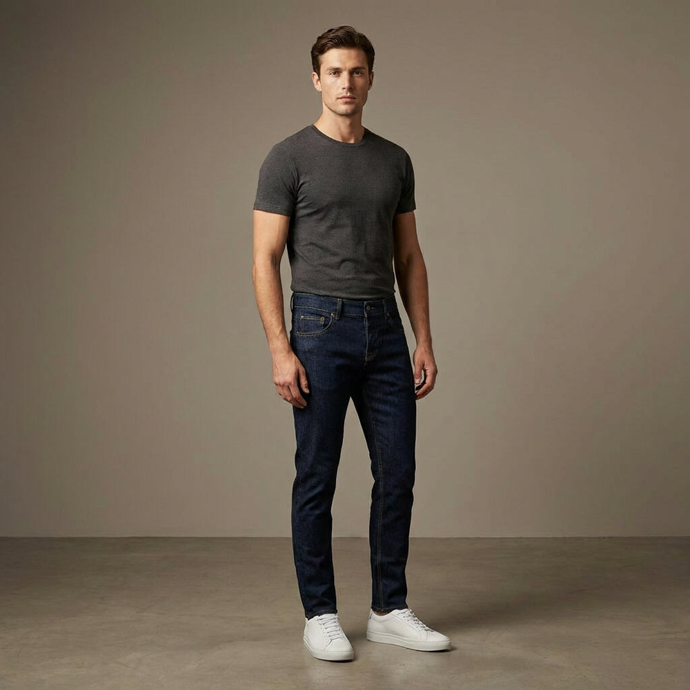 DEPART PANTALON JEAN SLIM HOMME BLEU - G20-000519-BLUE