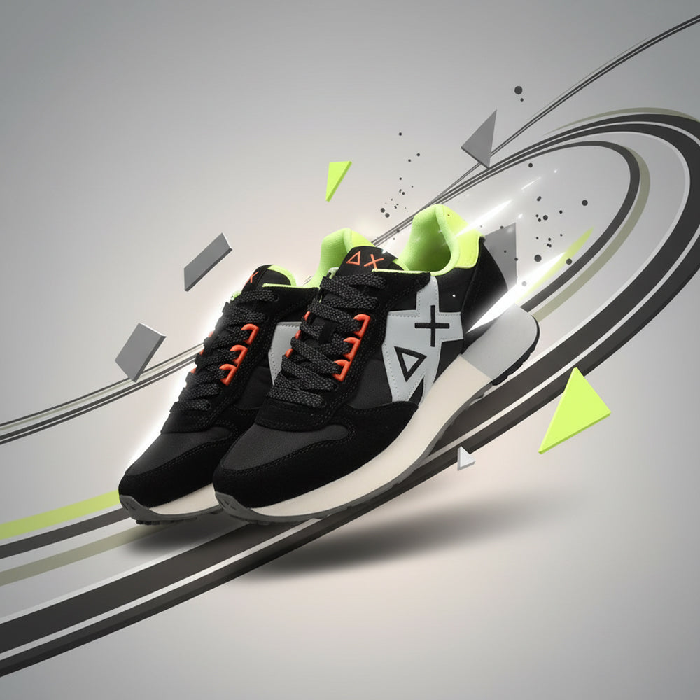 BASKET SUN68 JAKI 2.0 FLUO 11 NERO - Z35113-11