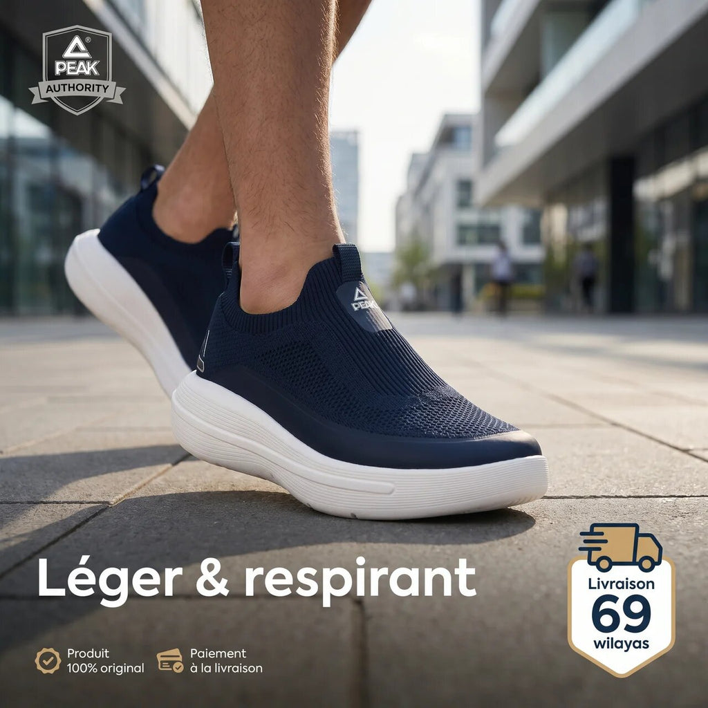 PEAK Taichi Casual Slip-on Shoes Blue White - E39251H-3010