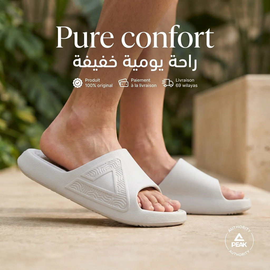 Peak Taichi Slippers Moon Rock Gray