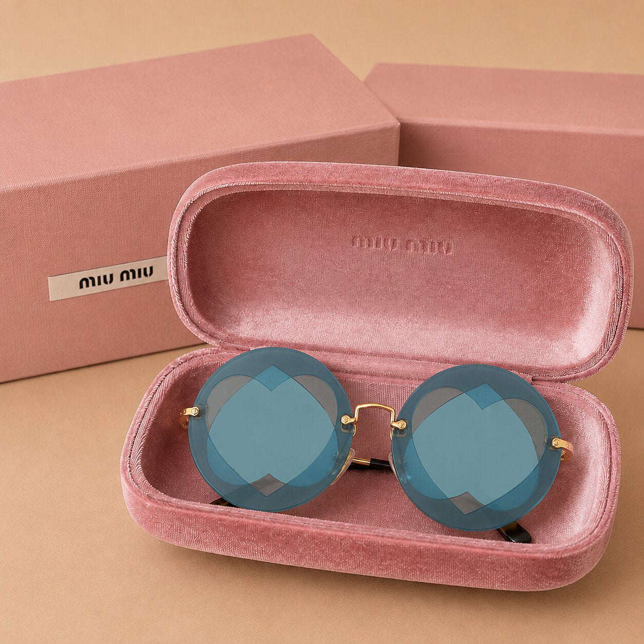 Miu Miu Round Sunglasses MU 01SS - MU 01SS VA06P2