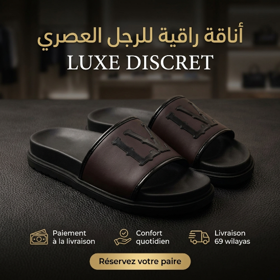 CLAQUETTES POUR HOMME - LV-03-MARRON