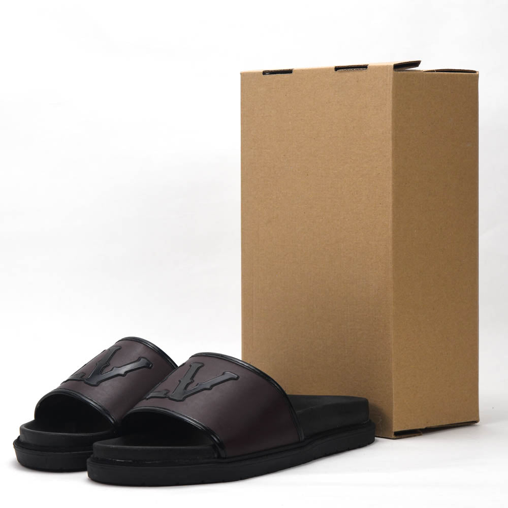 CLAQUETTES POUR HOMME - LV-03-MARRON