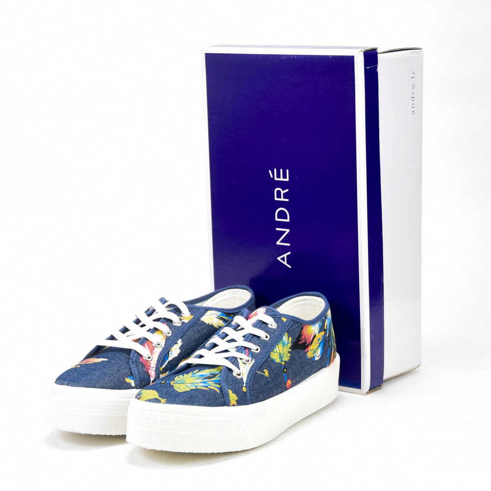 ANDRÉ ESPADRILLES KITE JEAN FEMME BLEU - 52149483214