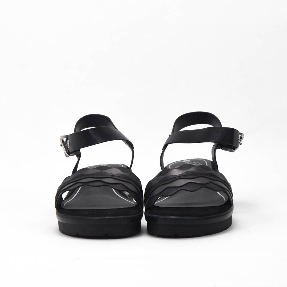 Safety Jogger Sandales Compensées Femme Black Pewter - 592056-BLK-PEW