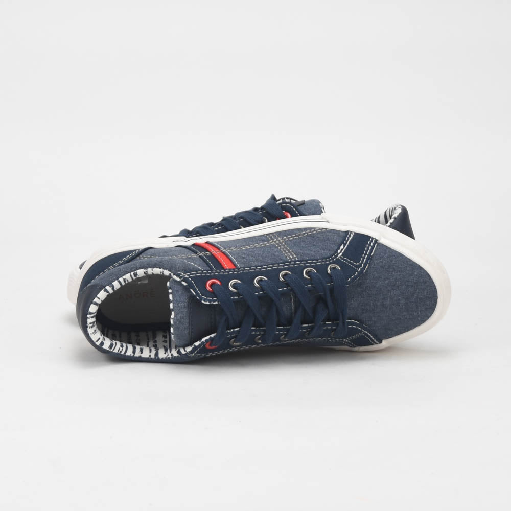ANDRÉ BASKETS JUNIOR ALAN DENIM BLEU - 55315485667