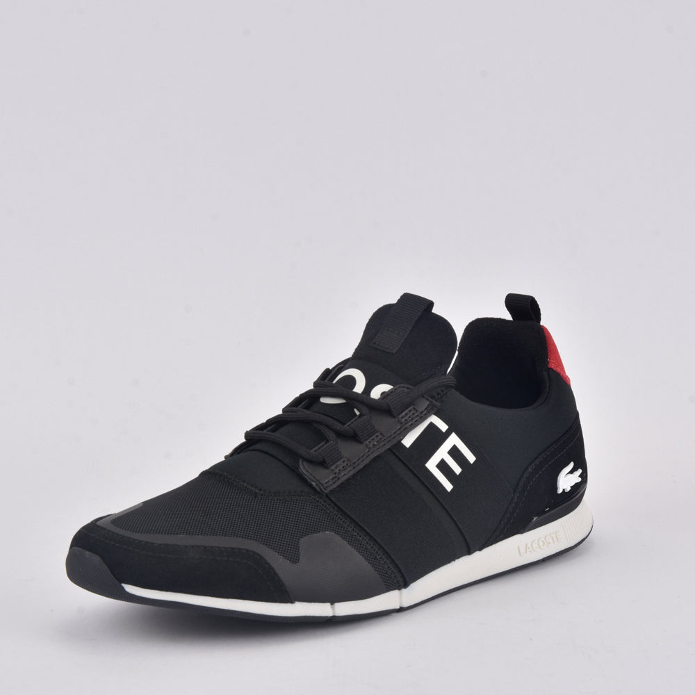 LACOSTE MANEVRA ELITE 0120 1 CMA BLK/RED TEXTILE - 40CMA00041B5