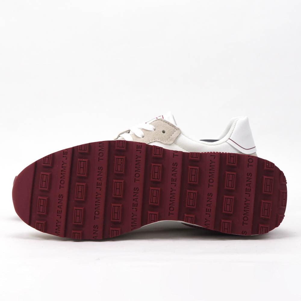 TOMMY HILFIGER BASKETS TOMMY JEANS TJW TECH RUNNER HOMME BLANC - ENOENO-WHITE