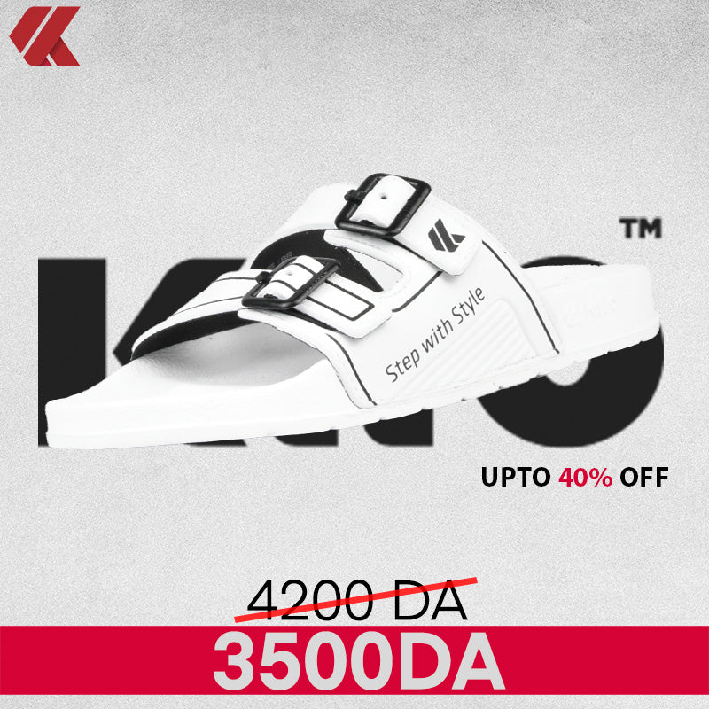 CLAQUETTE AH123M WHITE KITO - AH123MW