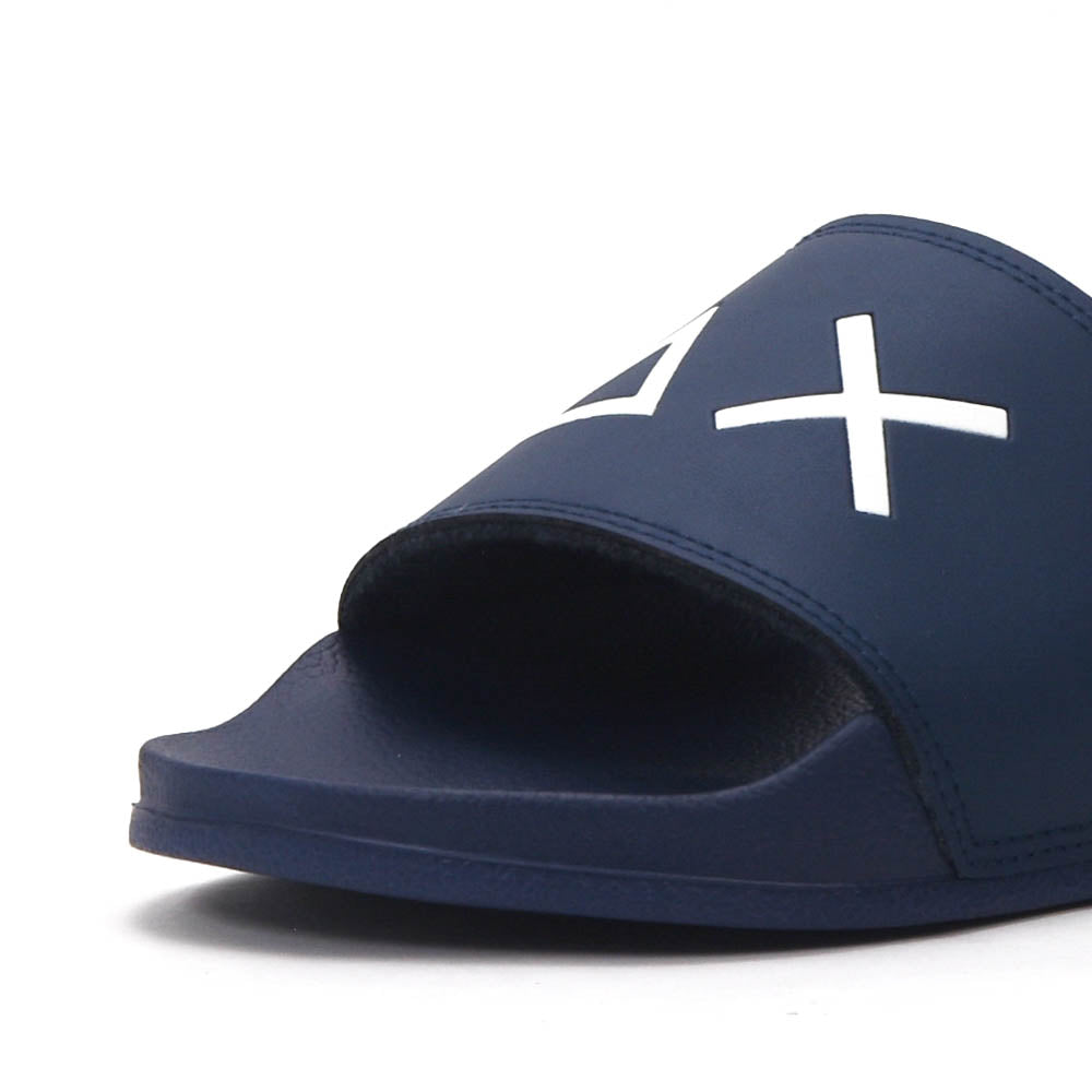 SUN68 Logo Navy Flip Flops - X36110-07