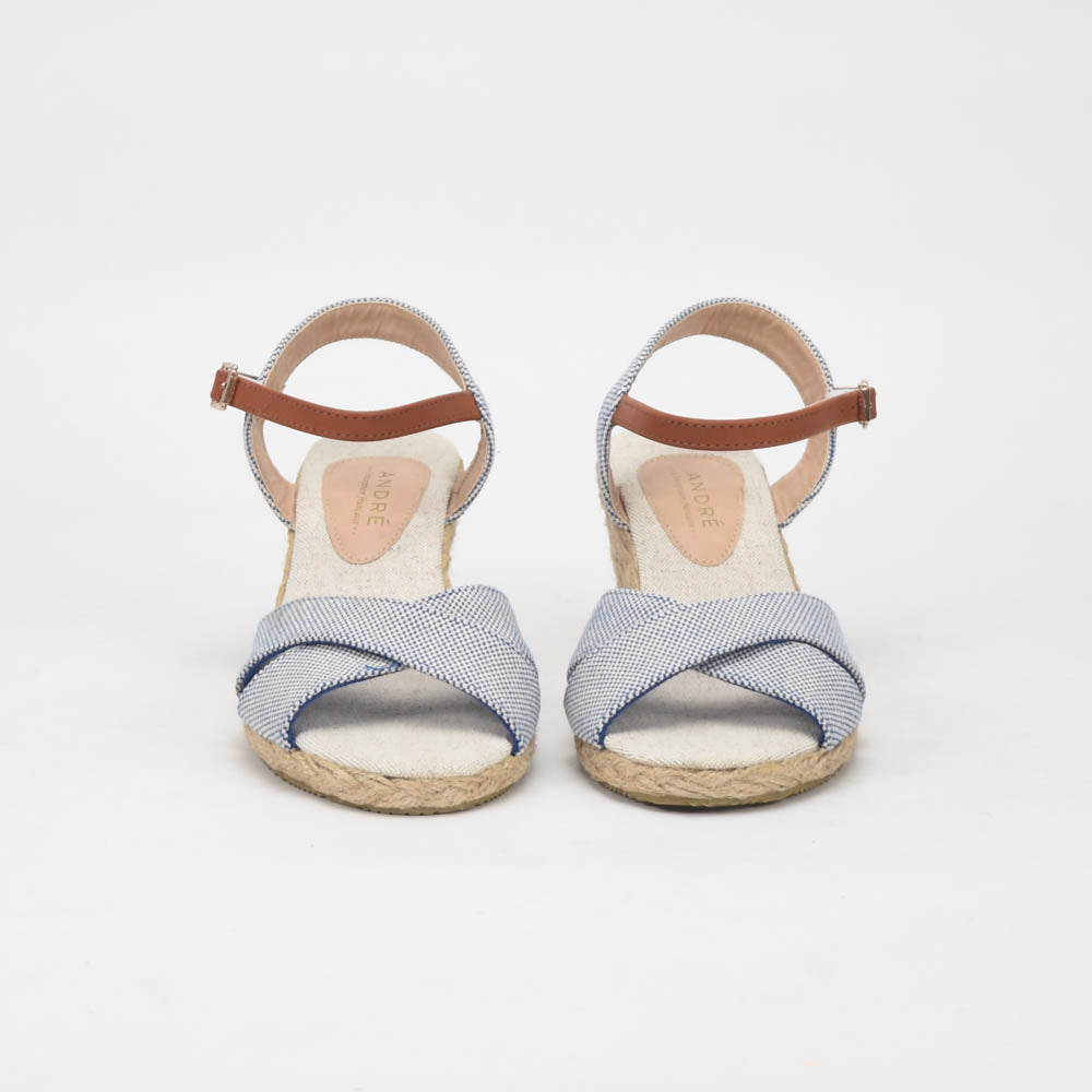 ANDRÉ SANDALES FEMME PAULETTA TEXTILE BLEU - 52314188600