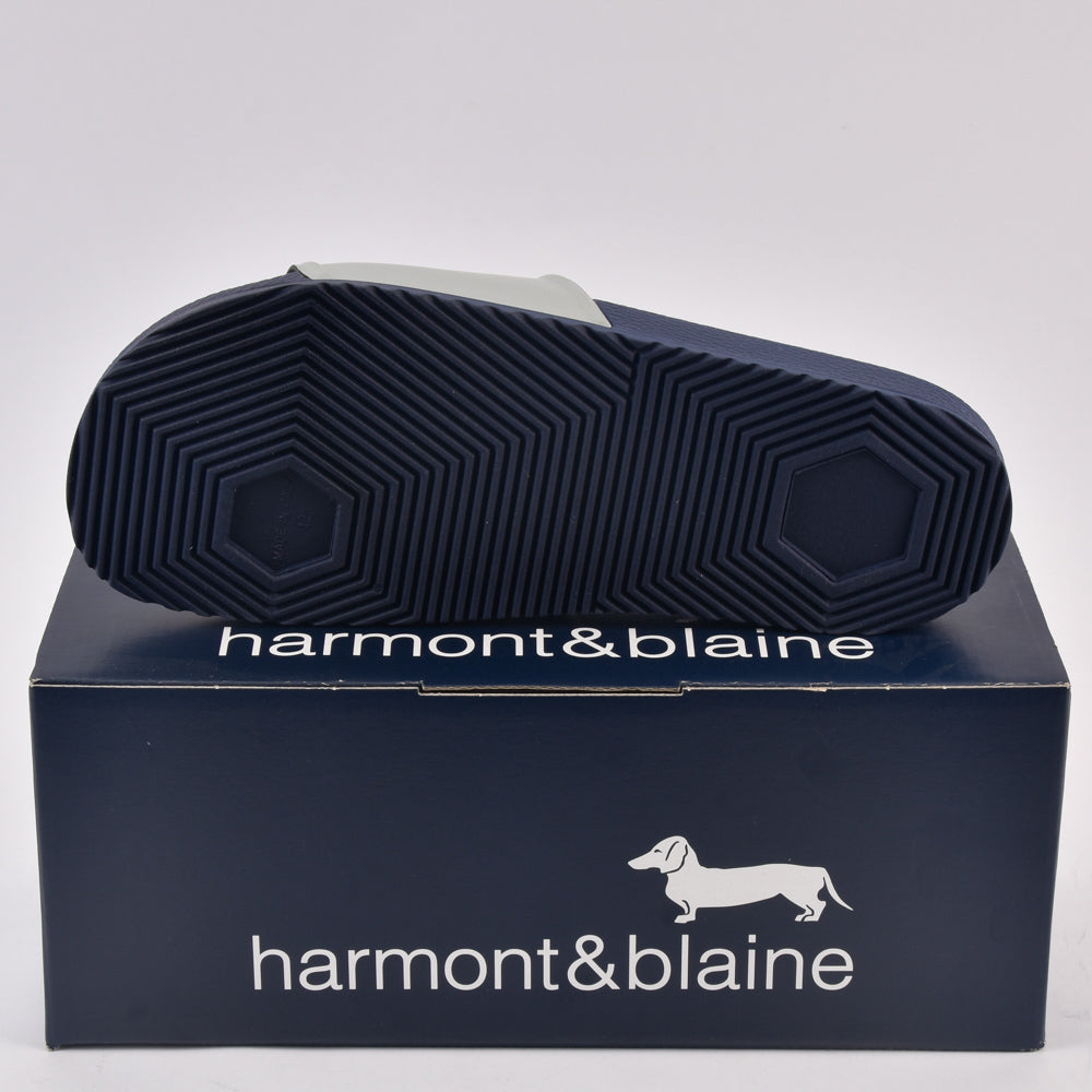 HARMONT AND BLAINE CIABATTA UOMO EVA - LOGO GRIGIO - BLU - EFM231-131-6520