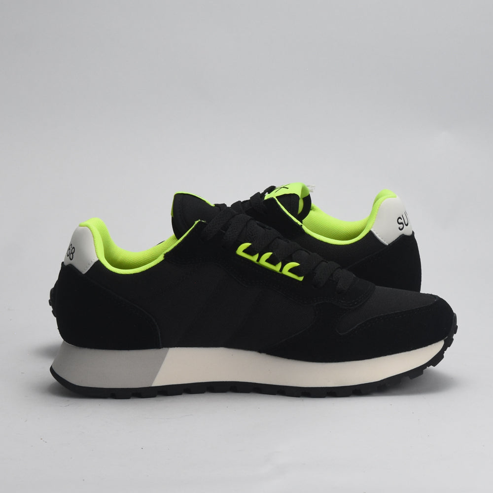 BASKET SUN68 JAKI FLUO 11 NERO - Z44115-11