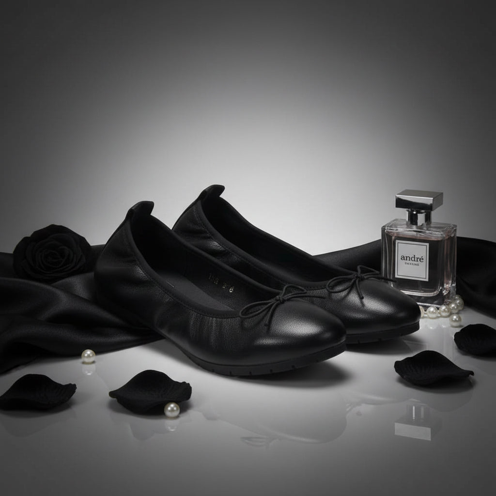 ANDRÉ BALLERINES FEMME NANA NOIR - 52119100500