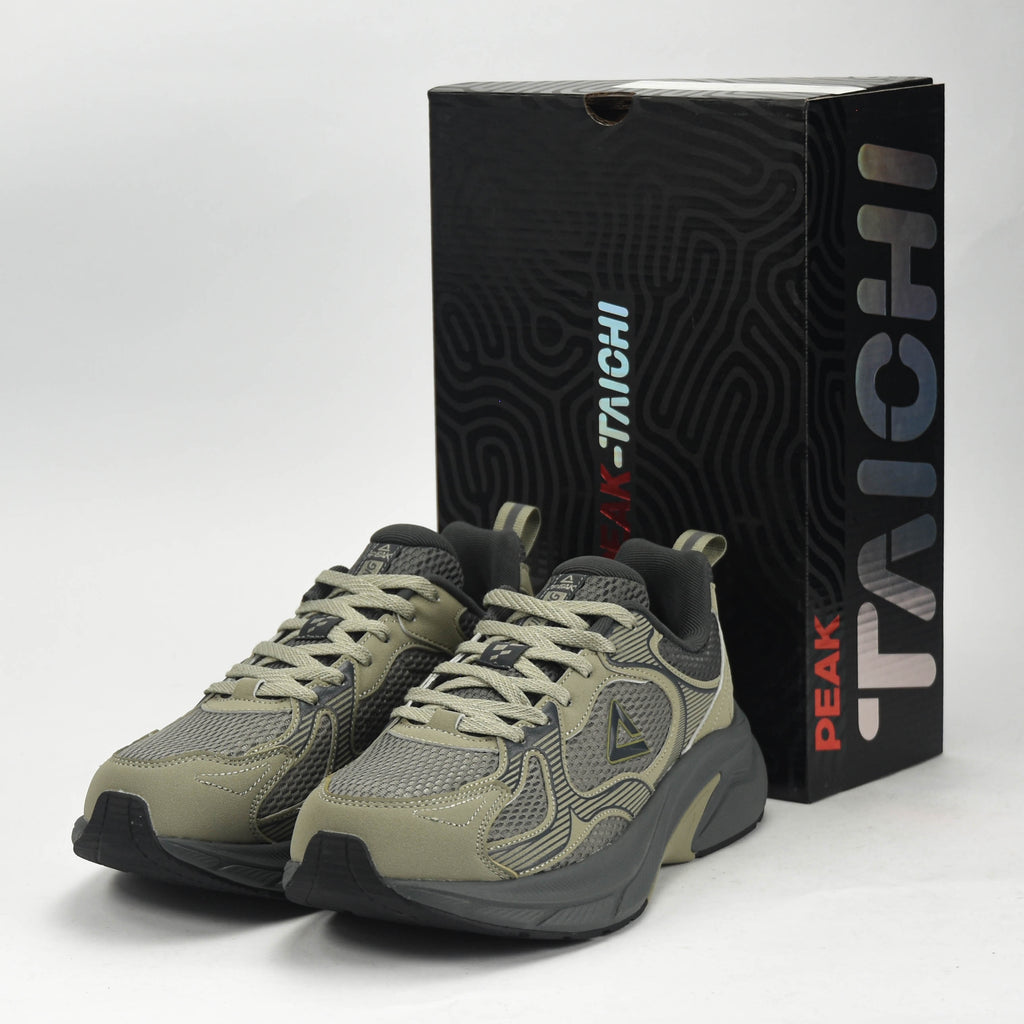 Peak Taichi Training Running Shoes Asphalt Green/Magnetic Grey - EXT54437H-N59D