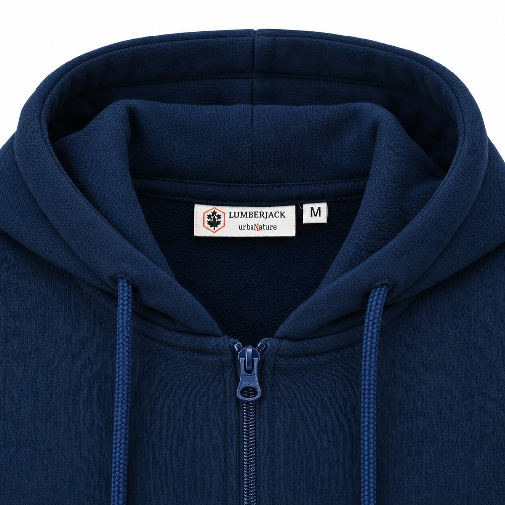 LUMBERJACK ZIP HOODIE - LBJ-00201-BLU