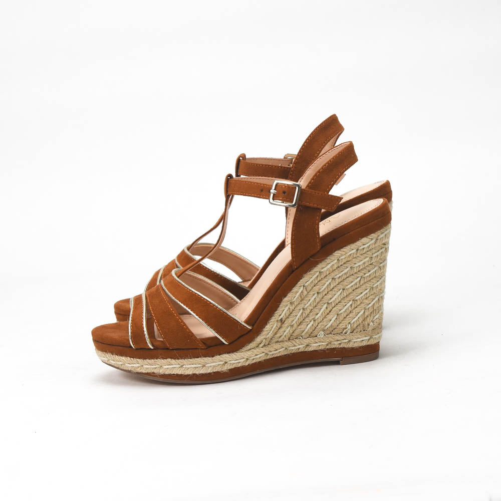 ANDRÉ SANDALES FEMME JULY CUIR MARRON - 52314689623