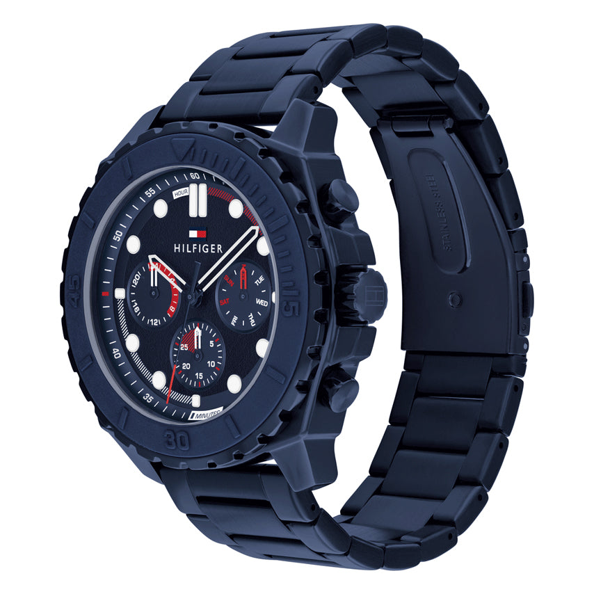 Montre Tommy Hilfiger Blue Steel Navy Dial Multi-function - 1710691