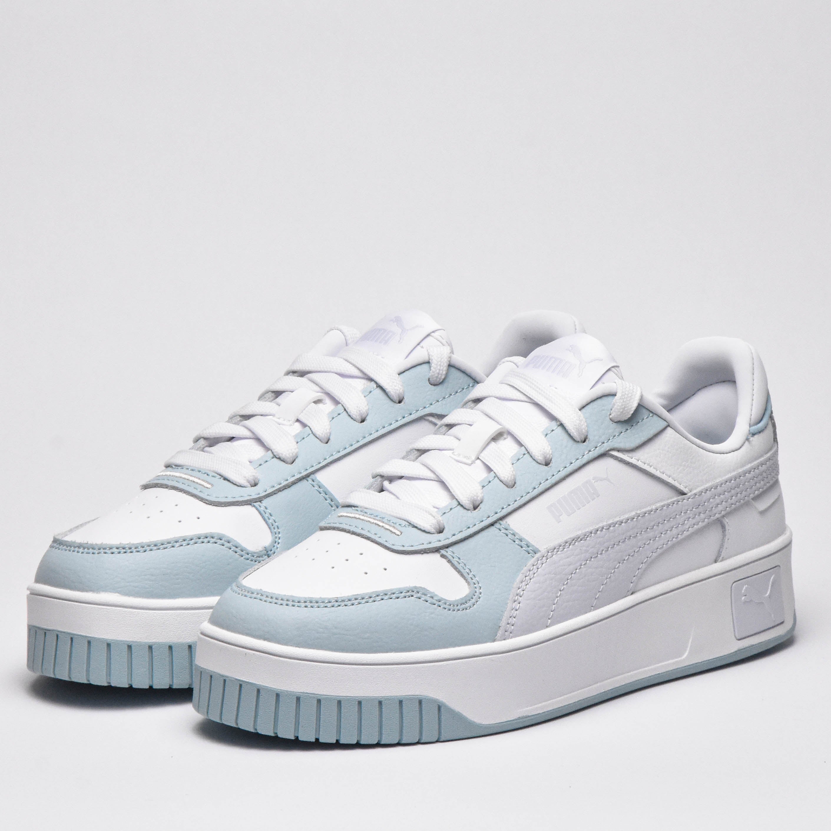 PUMA CARINA STREET JR WHITE SILVER MIST - 393846-07