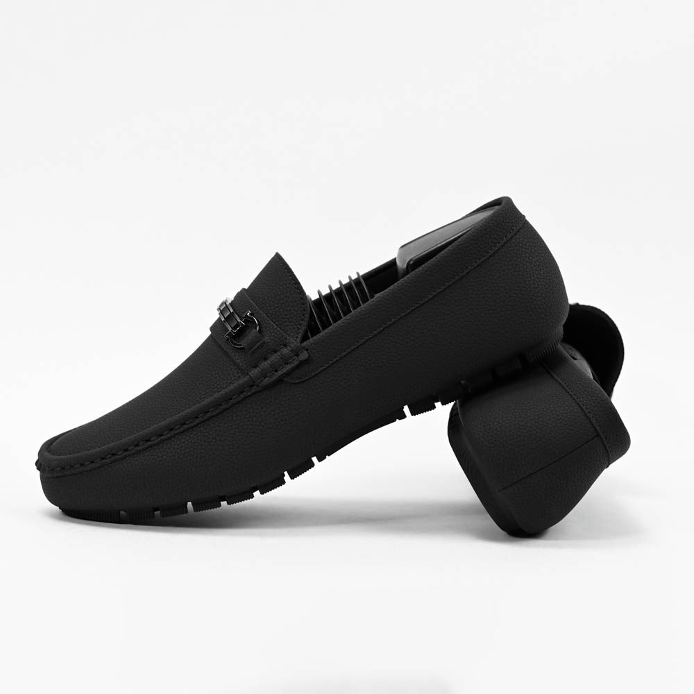 Massimo Mocassins Driving Loafers - 222-10A-BLACK