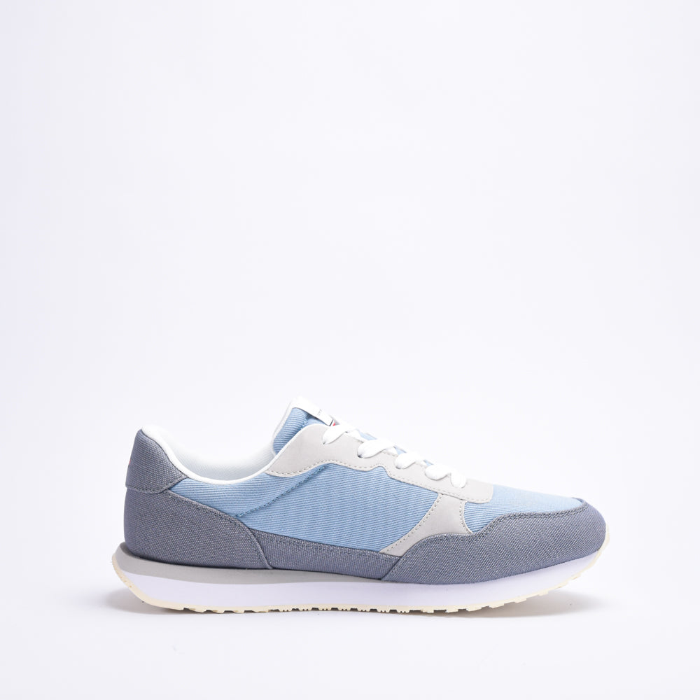 FLAG LOW CUT LACE-UP SNEAKER DENIM/GREY - T3X9-33376-1693A58